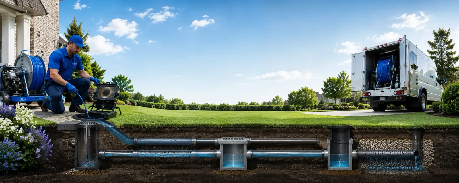 Outdoor drain cleaning information for Hamlin, IA